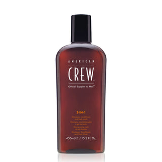 AMERICAN CREW 3-IN-1 Shampoo, Conditioner, and Body Wash (450ml)