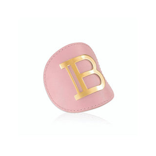 BALMAIN Gold Leather Hair Clip - TBBS