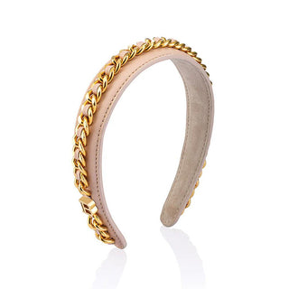 BALMAIN Leather Chain Headband SS22 - TBBS