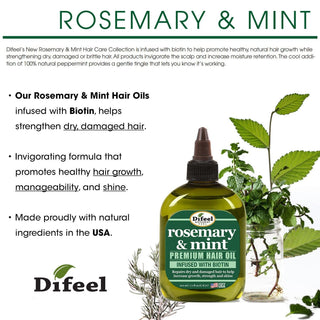 DIFEEL Rosemary And Mint Oil (210ml) - TBBS