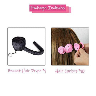 VICARKO Black Bonnet Hooded Hair Dryer - TBBS