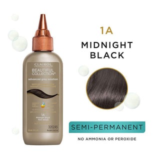CLAIROL Beautiful Collection Advanced Gray Solutions Hair Color - Level 1 - Midnight Black 1A - TBBS