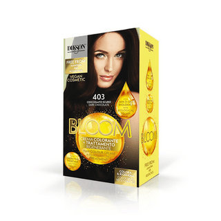 DIKSON BLOOM Hair Coloring Kit 4.03 Dark Chocolate - TBBS