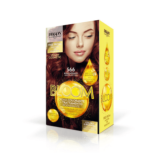 DIKSON BLOOM Hair Coloring Kit 5.66 Mahogany Red - TBBS