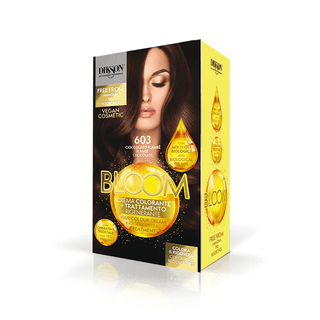 DIKSON BLOOM Hair Coloring Kit 6.03 Flambe Chocolate - TBBS