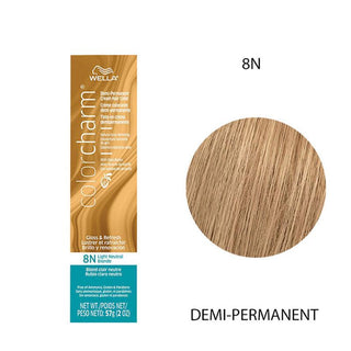 COLOR CHARM Demi-Permanent Light Neutral Blonde 8N - TBBS