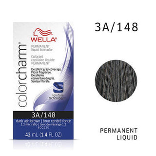 WELLA Color Charm Permanent Liquid Color Dark Ash Brown 148 - TBBS