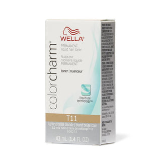 WELLA Color Charm Permanent Liquid Toner Lightest Beige Blonde T11 - TBBS