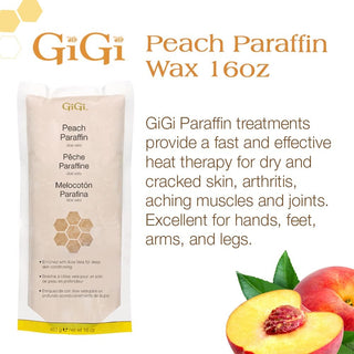 GIGI Peach Paraffin Wax (16oz)