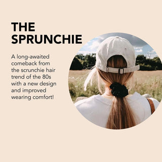 INVISIBOBBLE Sprunchie Spiral Hair Ring True Black (2 Pack)