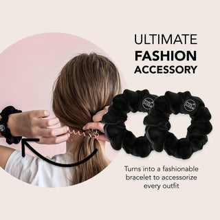 INVISIBOBBLE Sprunchie Spiral Hair Ring True Black (2 Pack)