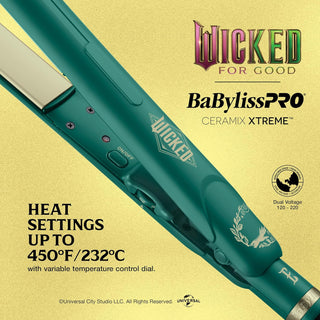 BABYLISS “Wicked” Collection Flat Iron Emerald Purple