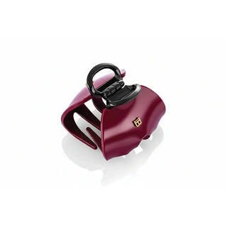 BALMAIN Pince A Cheveux Medium Velvet Burgundy