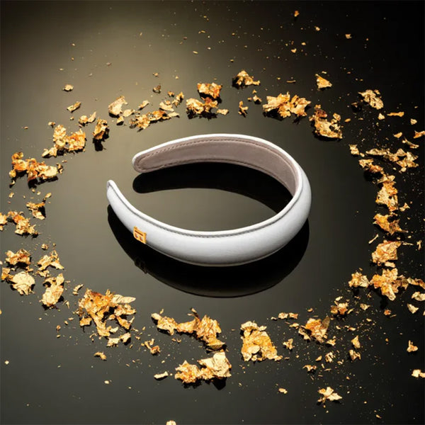 BALMAIN Legacy Leather Puffed Headband FW24