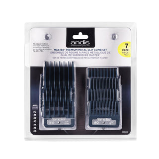 ANDIS Master Premium Metal Clip Comb Set 7-Pieces - TBBS