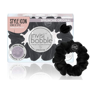 INVISIBOBBLE Sprunchie Spiral Hair Ring True Black (2 Pack)