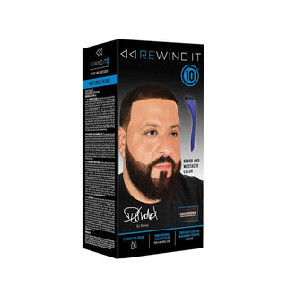 REWIND IT It Beard and Moustache Kit - Dark Brown