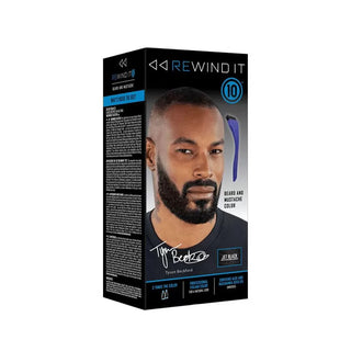 REWIND IT It Beard and Moustache Kit - Jet Black