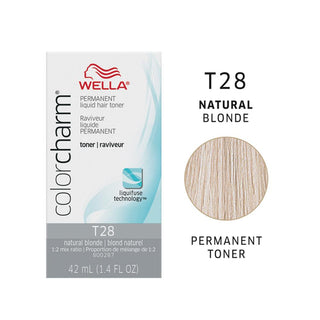 WELLA Color Charm Permanent Liquid Toner Natural Blonde T28 - TBBS