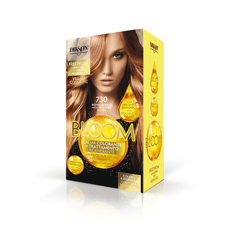 DIKSON BLOOM Hair Coloring Kit 7.30 Medium Golden Blonde - TBBS