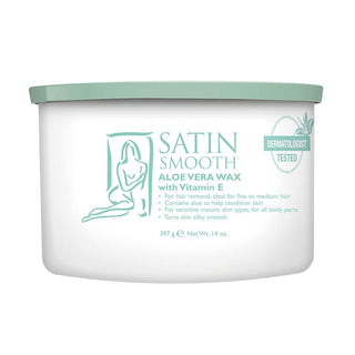 SATIN SMOOTH Aloe Vera Cream Wax (14oz) - TBBS