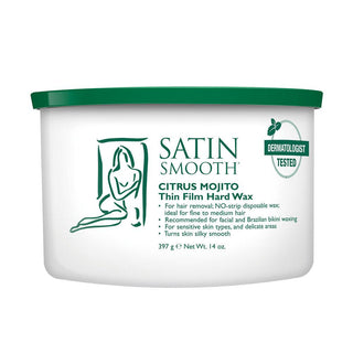 SATIN SMOOTH Citrus Mojito Thin Film Hard Wax (14oz) - TBBS