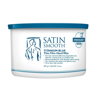 SATIN SMOOTH Titanium Blue Thin Film Hard Wax (14oz) - TBBS