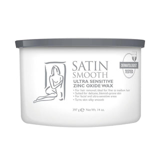 SATIN SMOOTH Zinc Oxide Cream Wax (14oz) - TBBS