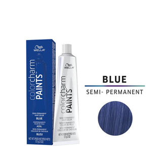WELLA Color Charm Paint Semi Permanent Hair Color - Blue (57ml) - TBBS