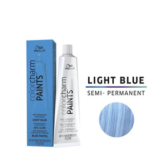 WELLA Color Charm Paint Semi Permanent Hair Color - Light Blue (57ml) - TBBS