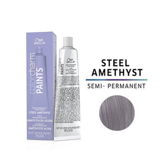 WELLA Color Charm Paint Semi Permanent Hair Color - Steel Amethyst (57ml) - TBBS