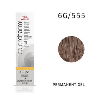 WELLA Color Charm Permanent Gel Color Hazel Blonde 555 - TBBS