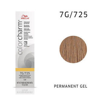 WELLA Color Charm Permanent Gel Color Sunlight Blonde Brown 725 - TBBS