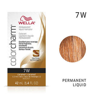 WELLA Color Charm Permanent Liquid Color Caramel 7W - TBBS