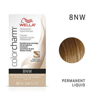 WELLA Color Charm Permanent Liquid Color Light Natural Warm Blonde 8NW - TBBS