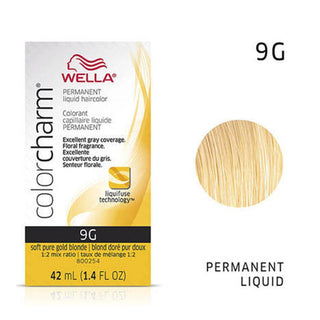 WELLA Color Charm Permanent Liquid Color Soft Pure Gold Blonde 9G - TBBS